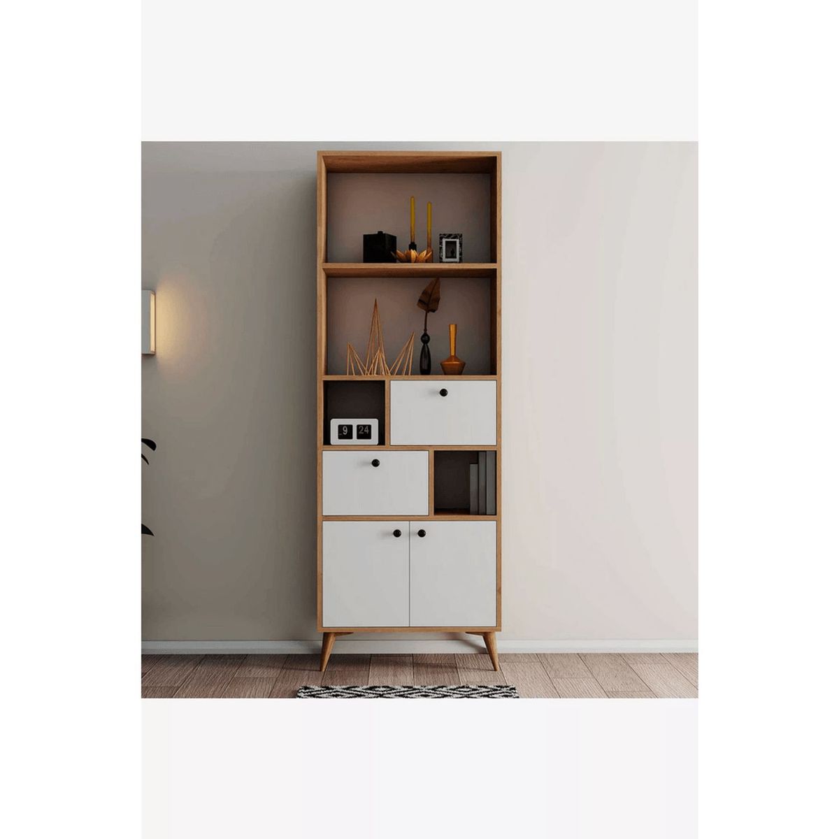 TU MESITA - Librero Organizador Salomé color DunaBlanco TU MESITA