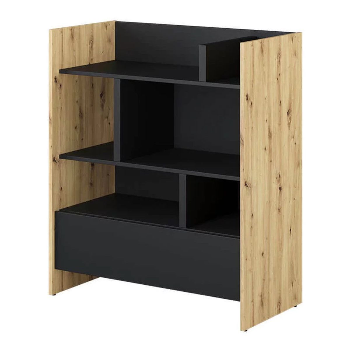 TU MESITA - Estante Bajo Boston color DunaNegro TU MESITA