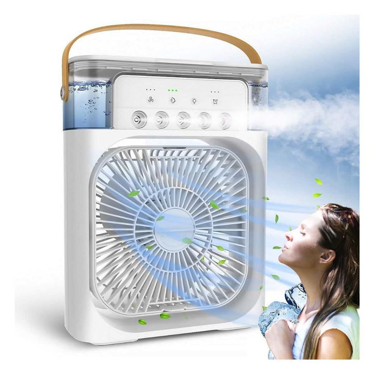 GENERICO - Enfriador Aire Acondicionado 3 en 1 Ventilador Portátil Humidificador