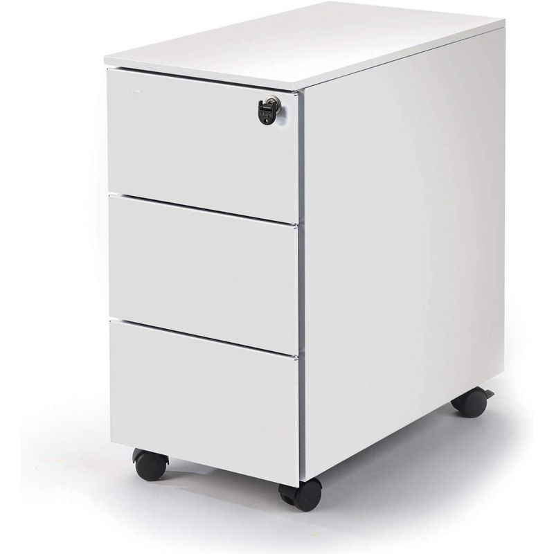 TU MESITA - Mueble con ruedas Merfi color Blanco TU MESITA