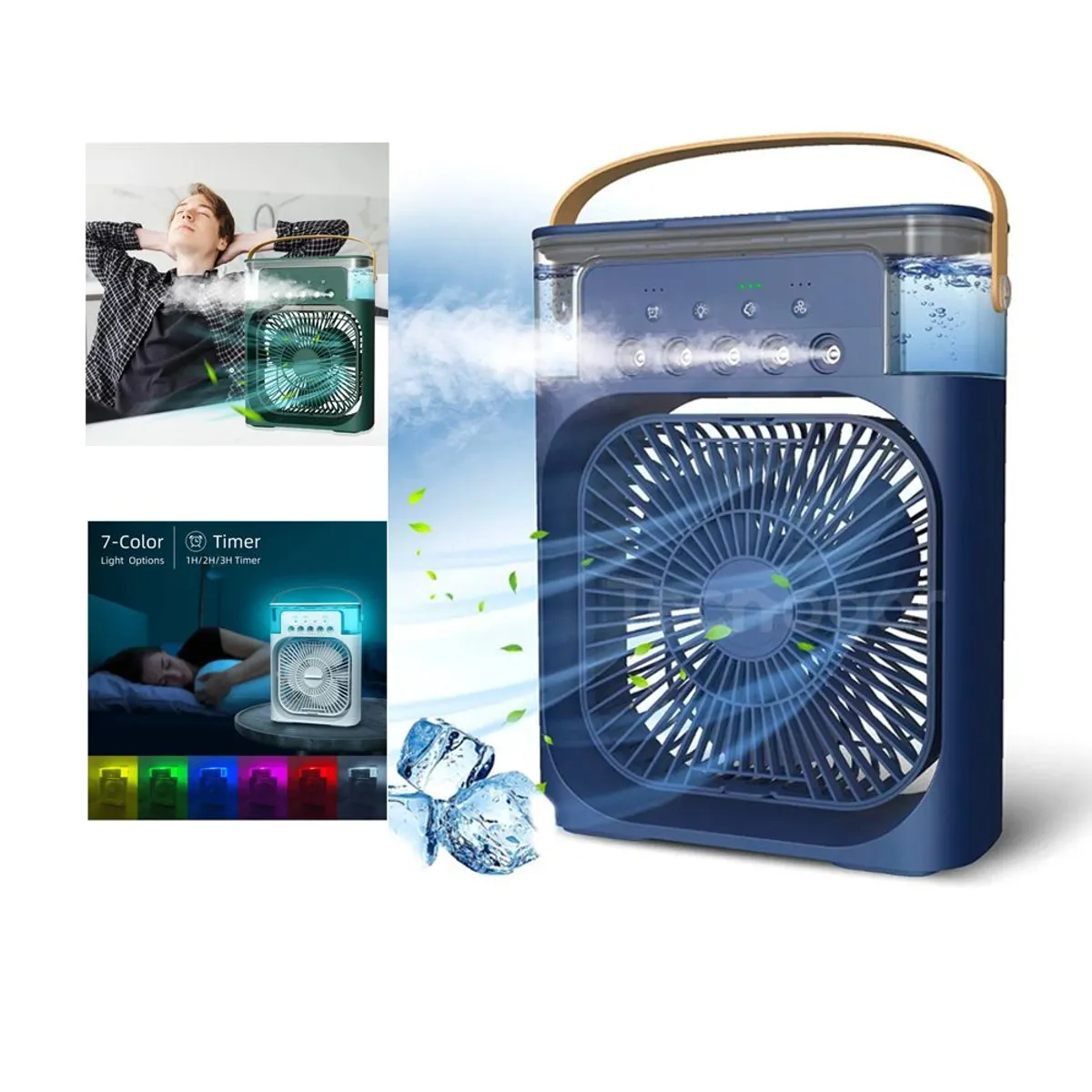 GENERICO - Enfriador Aire Acondicionado 3 en 1 Ventilador Portátil Humidificador