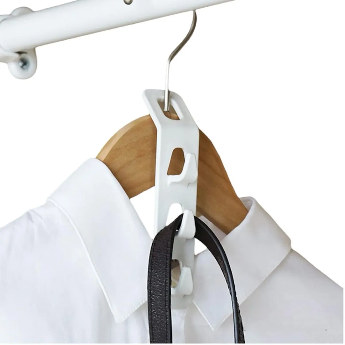 GENERICO - Organizador de Ganchos de Ropa pack de 04 ganchos