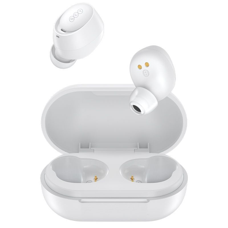 QCY - Audífono ArcBuds Lite T27 BT53 HiFi ENC IPX4 baja latencia 68ms-Blanco