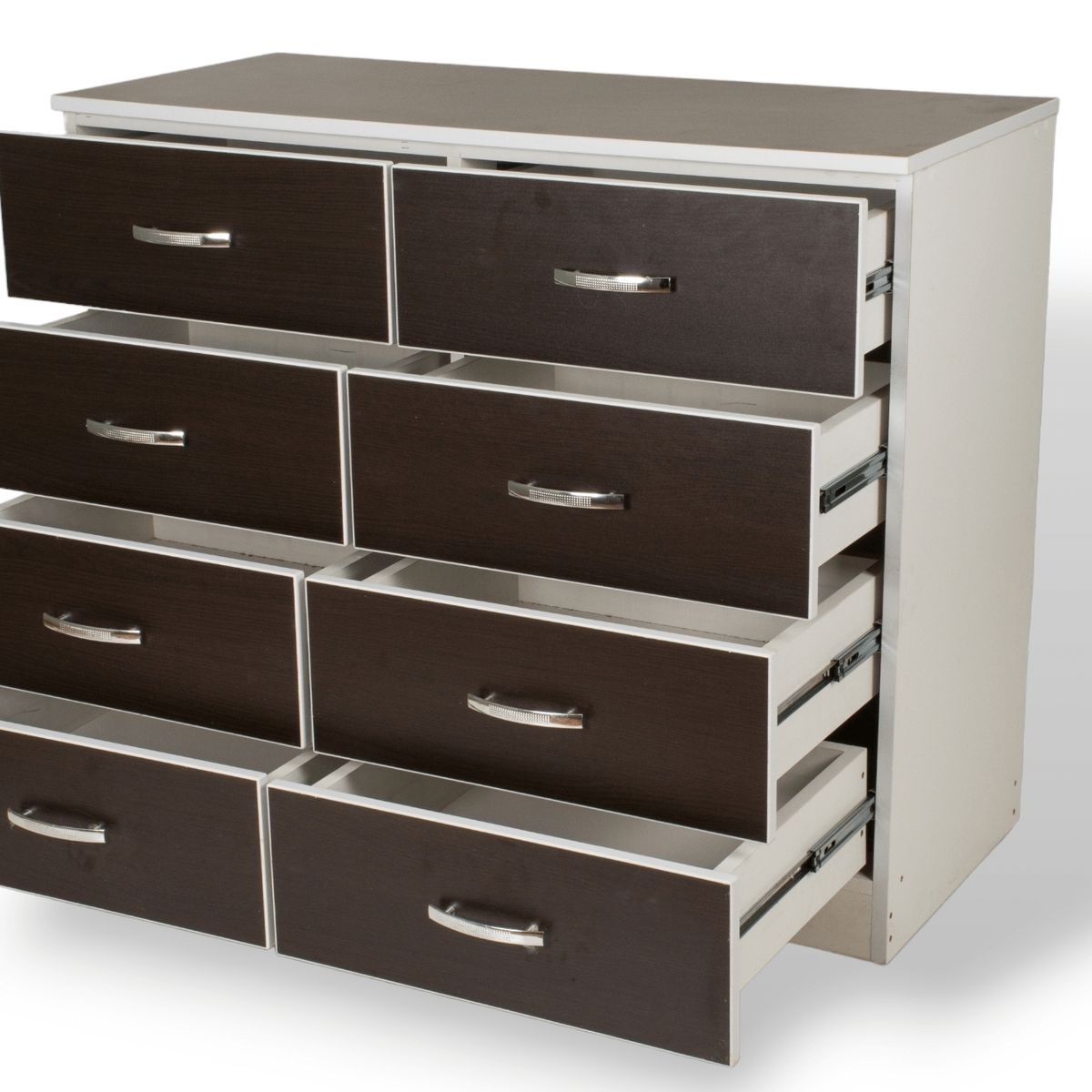 MUEBLES MACRUMO - Cómoda 8 Cajones Wengue - Armado