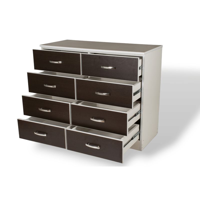 MUEBLES MACRUMO - Cómoda 8 Cajones Wengue - Armado