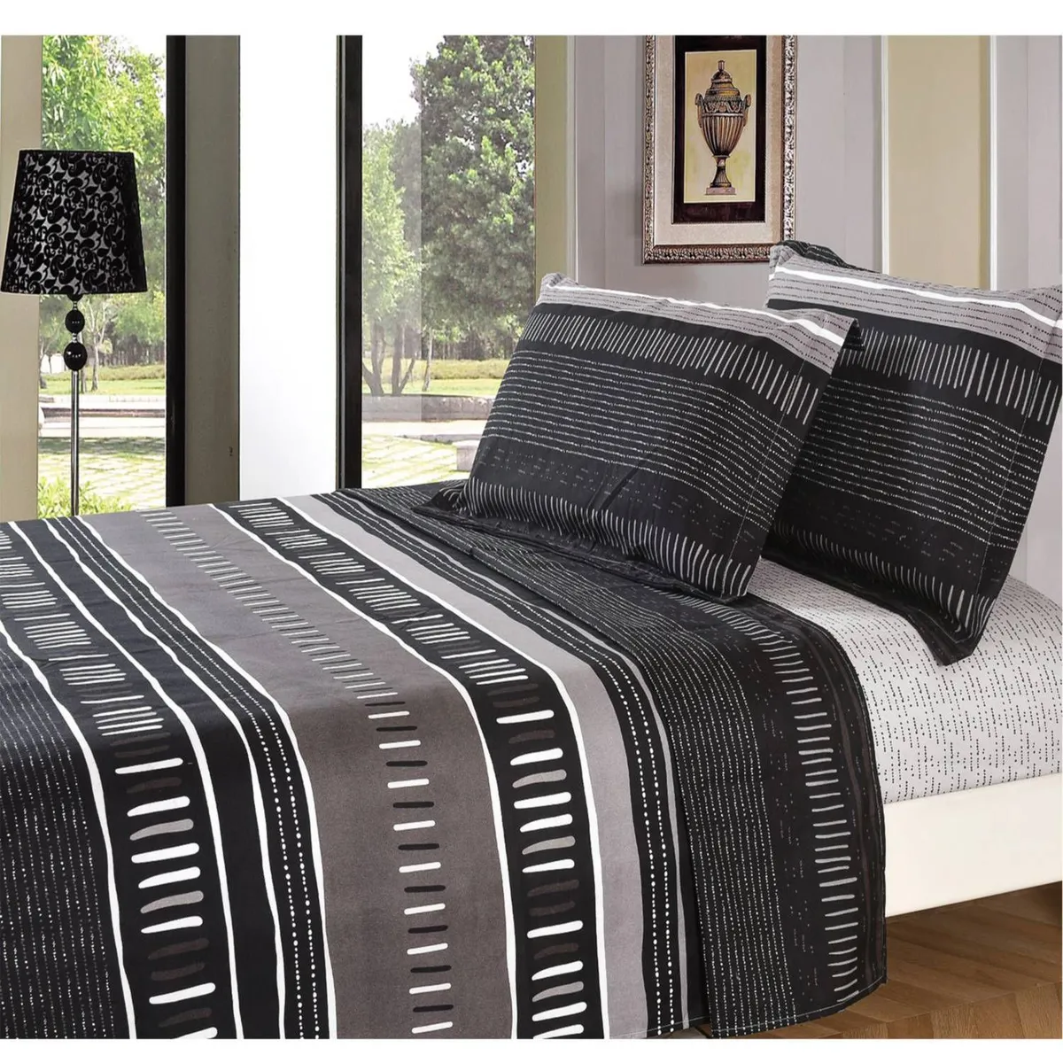 VENEZIA - Juego de sábanas VICENZA 2 plazas - 100% Algodón