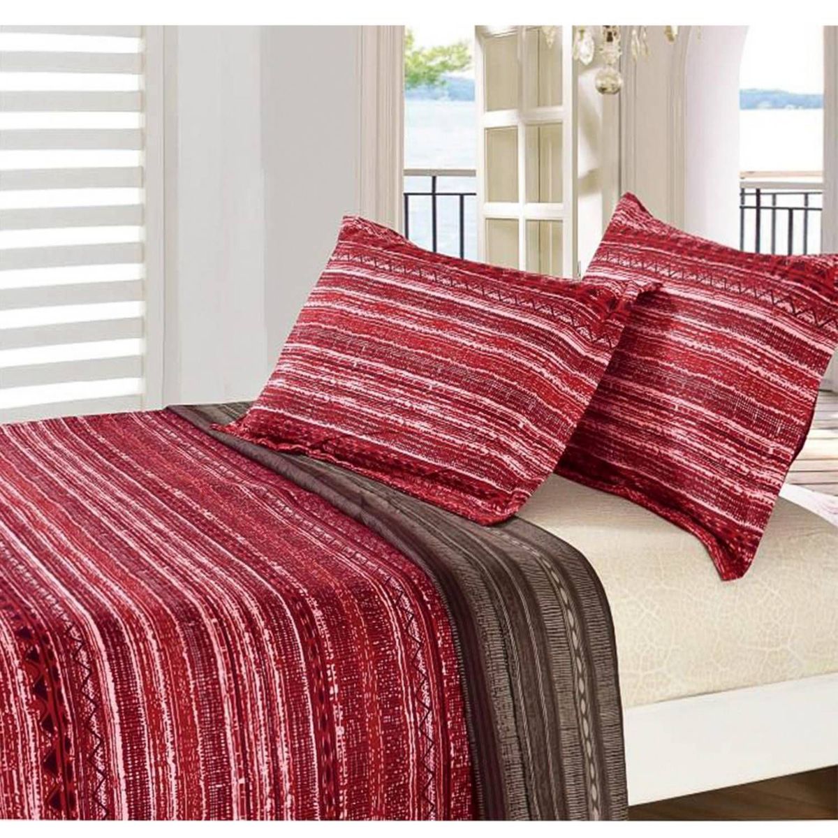 VENEZIA - Juego de sábanas VICENZA 2 plazas - 100% Algodón