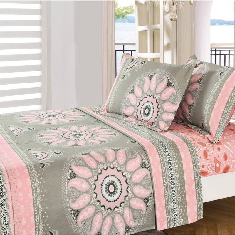 VENEZIA - Juego de sábanas VICENZA 2 plazas - 100% Algodón