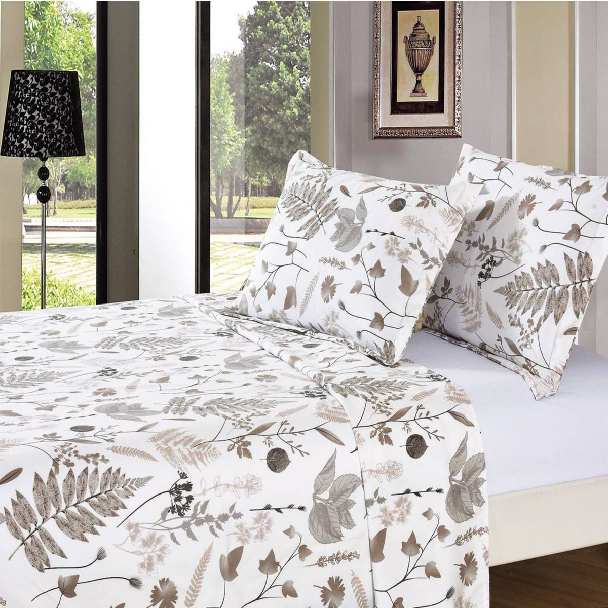 VENEZIA - Juego de sábanas VICENZA 2 plazas - 100% Algodón