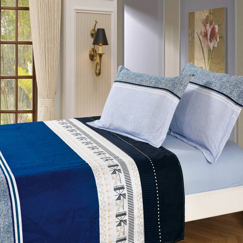 VENEZIA - Juego de sábanas VICENZA 2 plazas - 100% Algodón