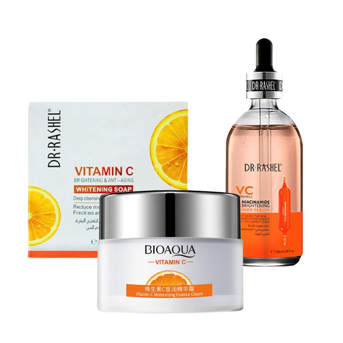 BIOAQUA - Pack Hidratante Blanqueador e Iluminador con Vitamina C