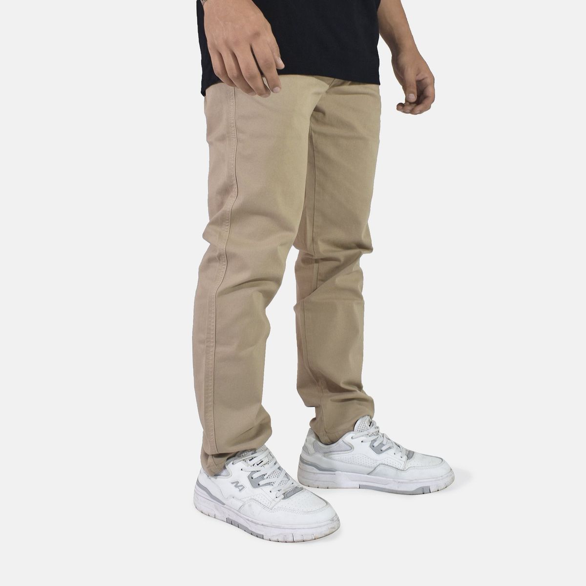 YONISTERS CLOTHING - Pantalón Drill Semipitillo Stretch Yonisters Clothing Beige