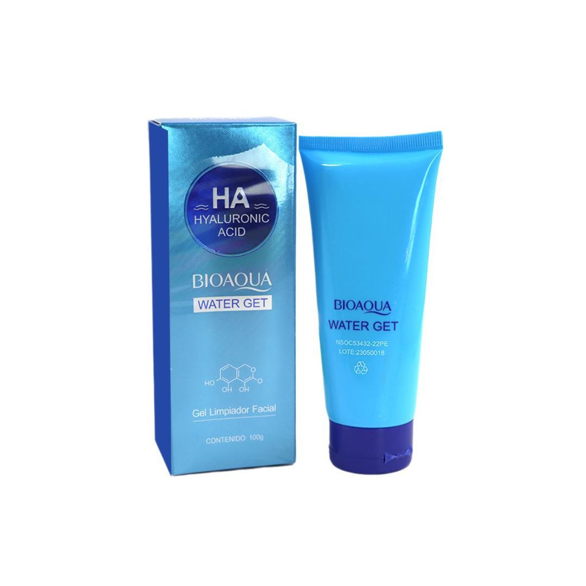 BIOAQUA - Jabón Facial Bioaqua Water Get De Ácido Hialurónico 100 Gr