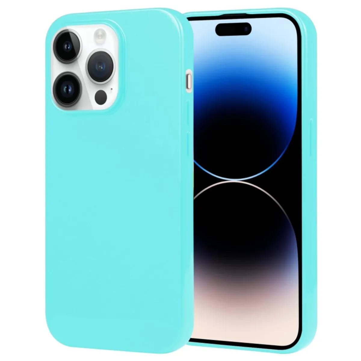 GENERICO - Funda para Motorola Moto E32S Jelly Pearl Verde Antishock Resistente