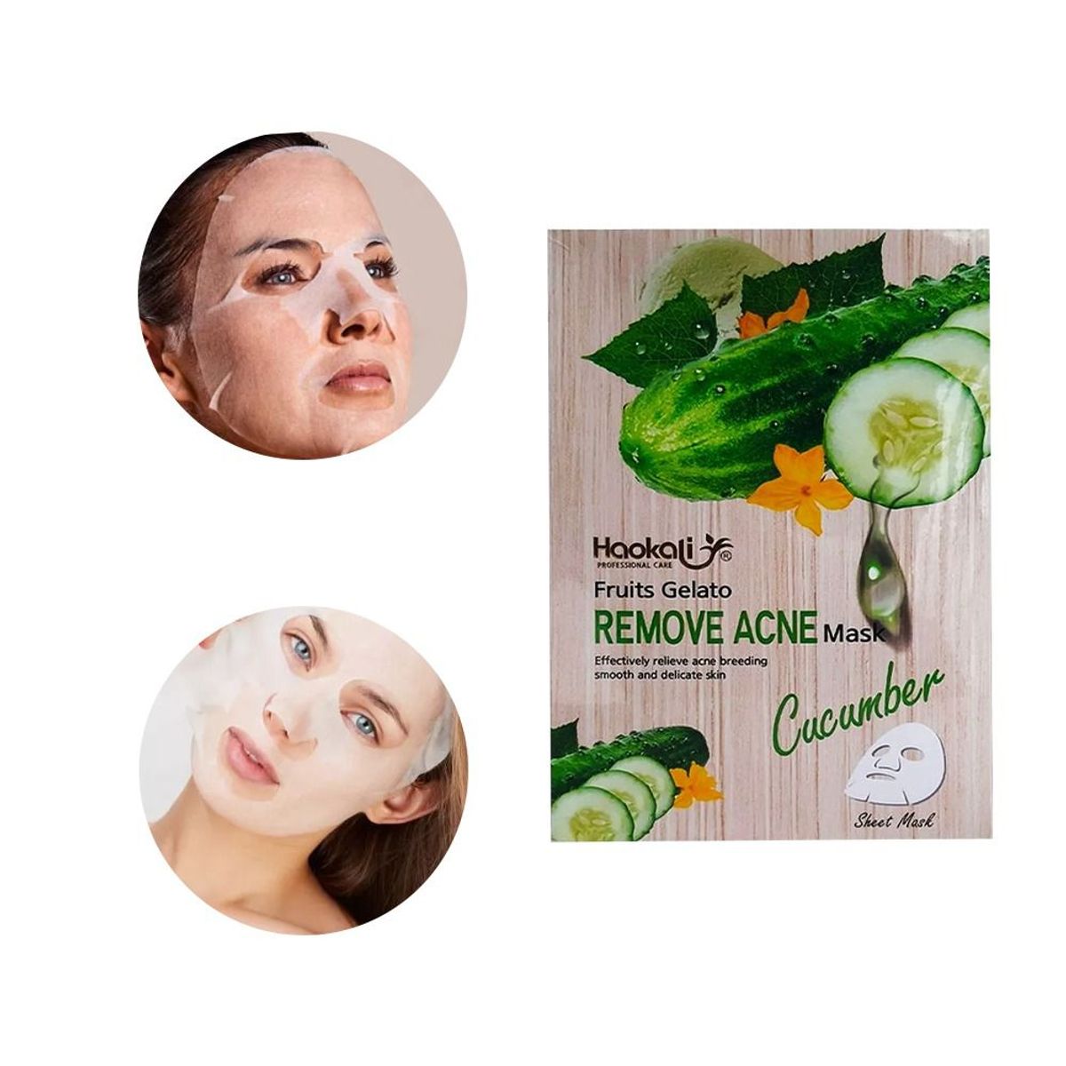 BIOAQUA - Crema Exfoliante e Hidratante + Mascara Facial Blanqueadora de Pepino