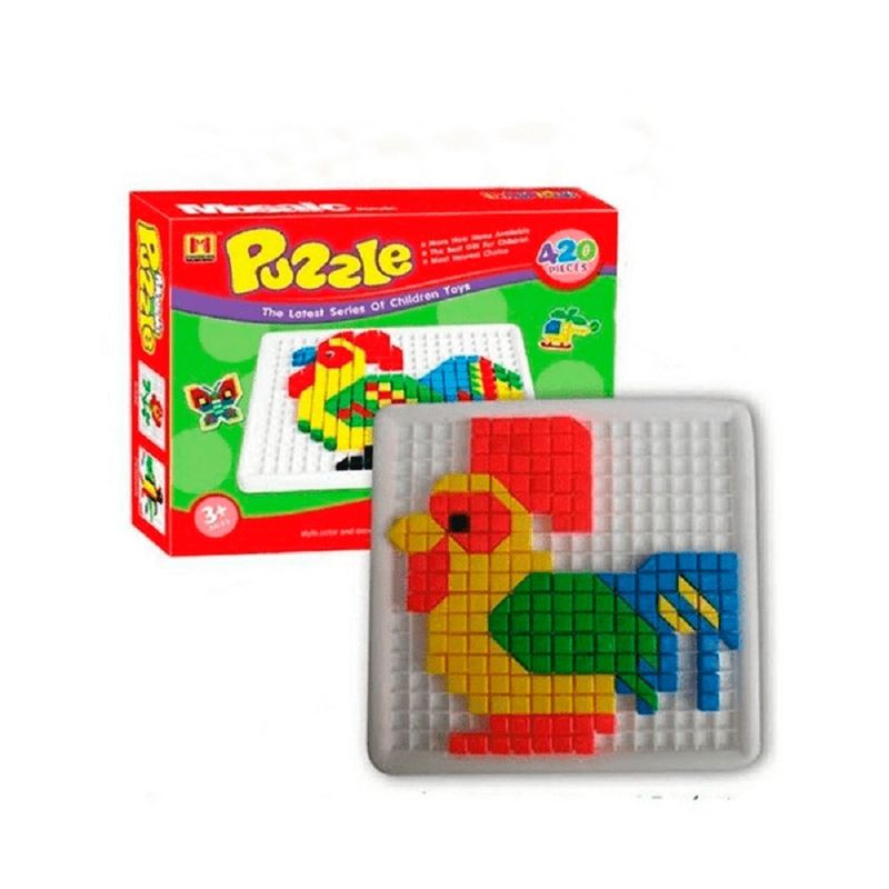 IMPORTADO MC - Rompecabezas Didáctico Mosaico Gallo