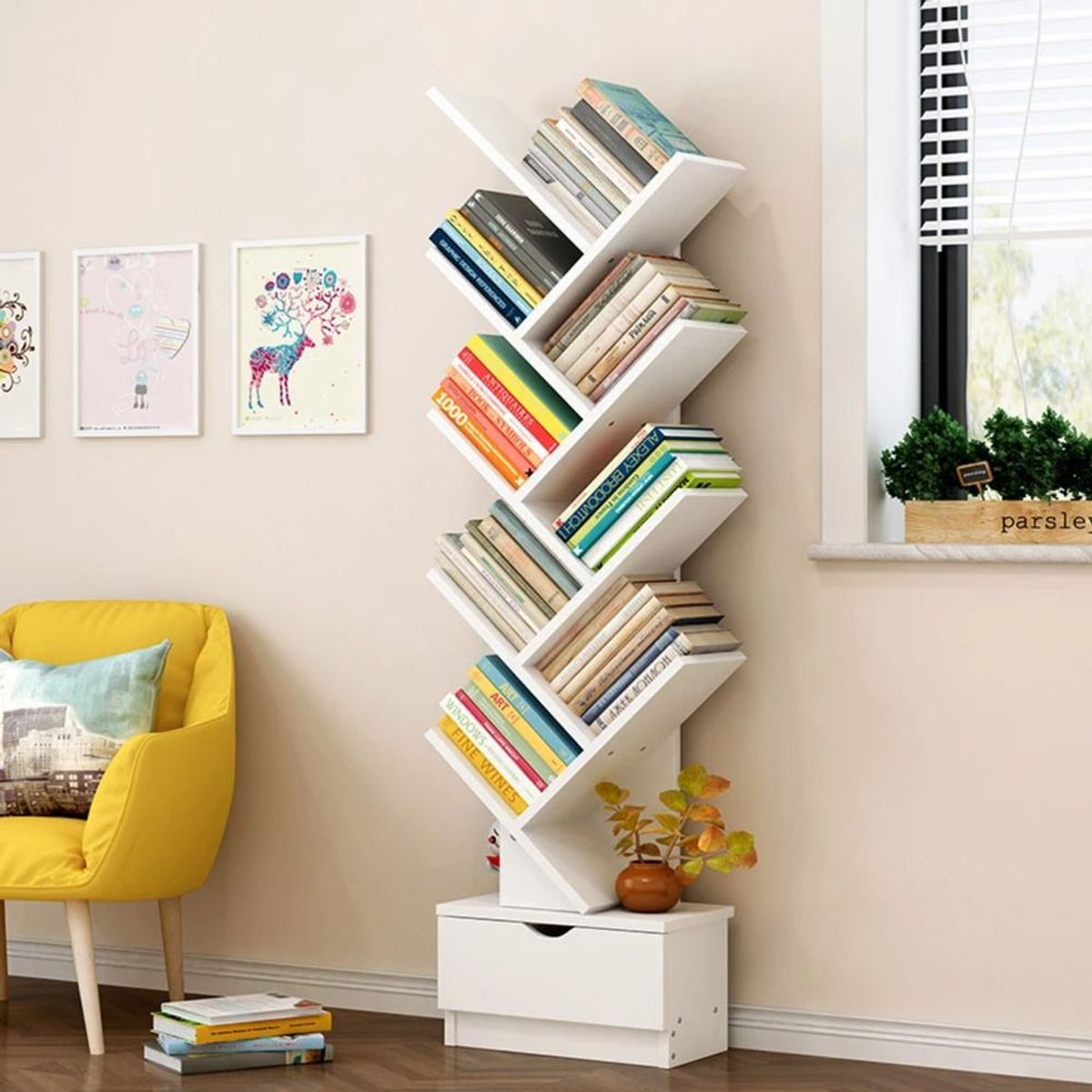 TU MESITA - Librero Jano Blanco 148cm TU MESITA