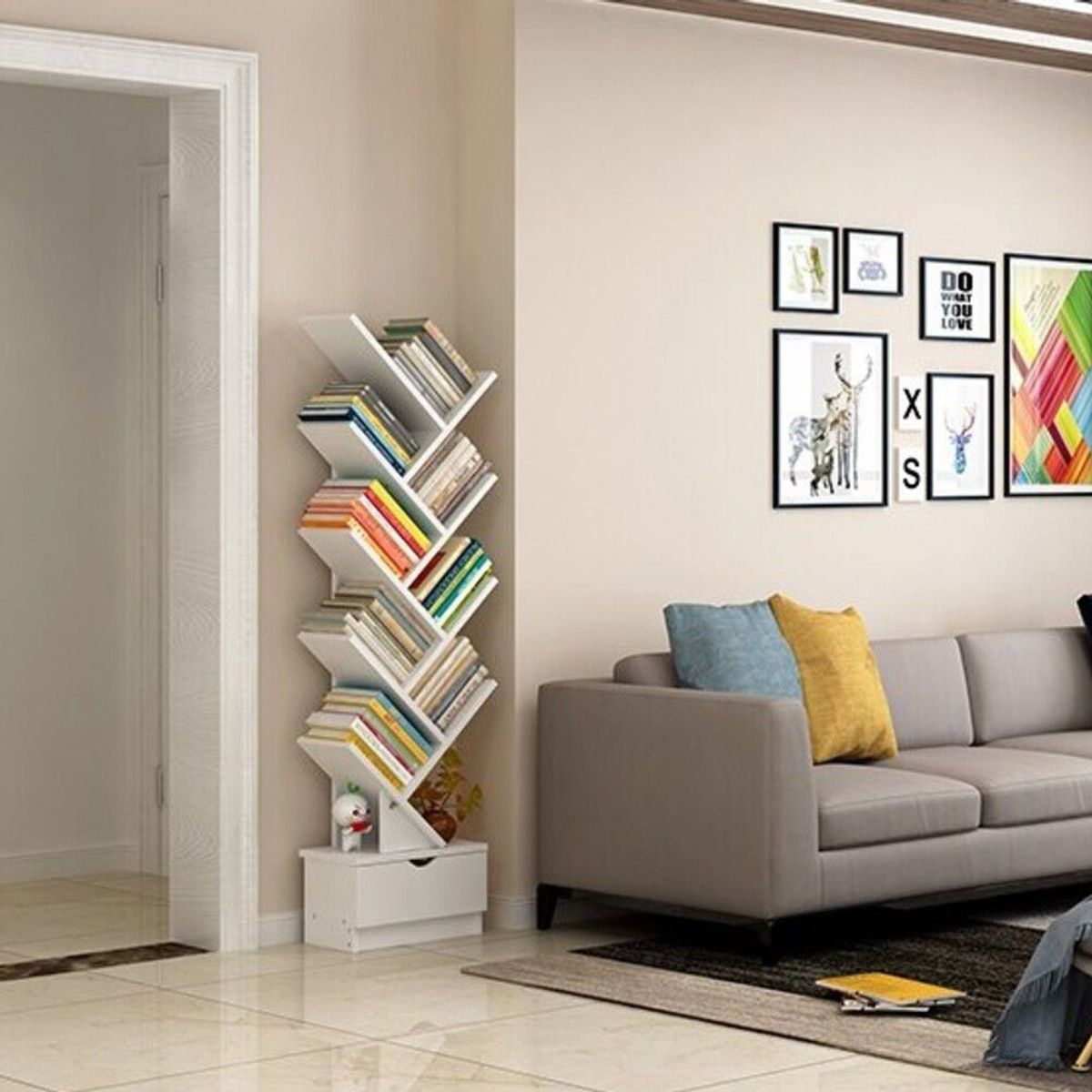 TU MESITA - Librero Jano Blanco 148cm TU MESITA