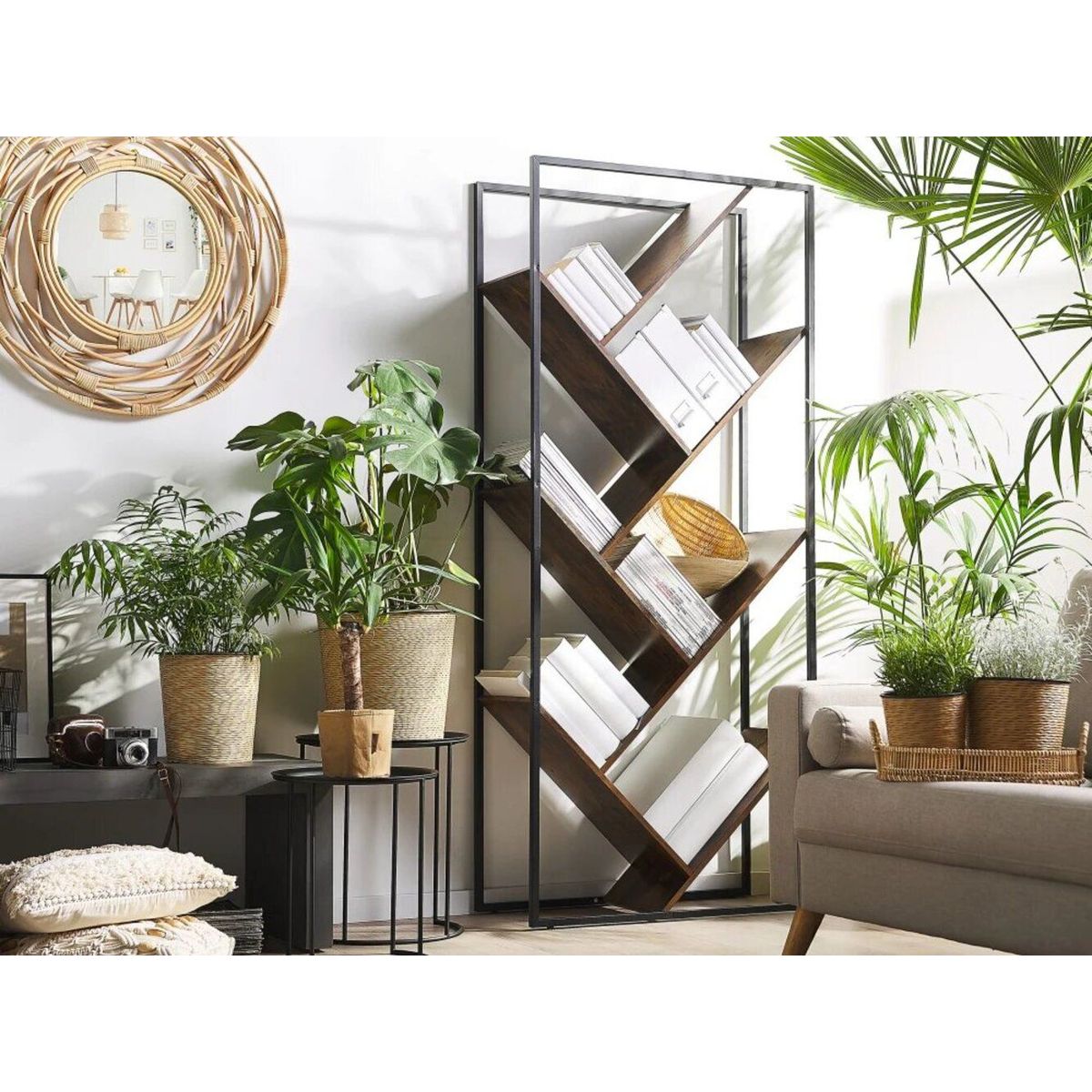 TU MESITA - Librero Tesla Marrón 181cm TU MESITA