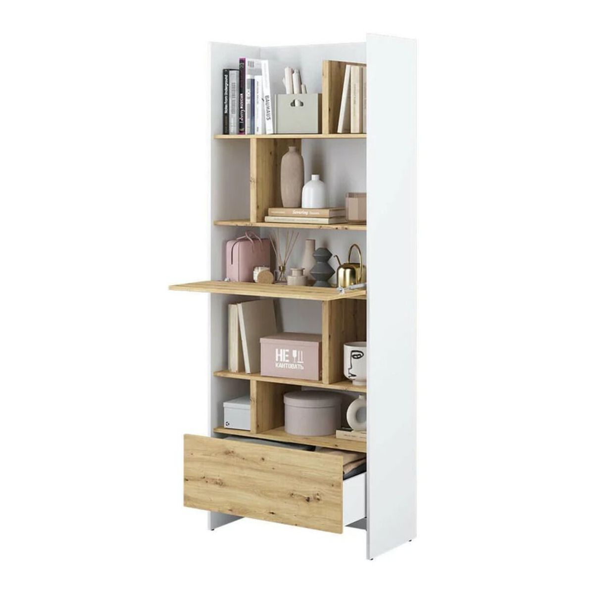 TU MESITA - Estante Moderno Manhatan color BlancoDuna TU MESITA