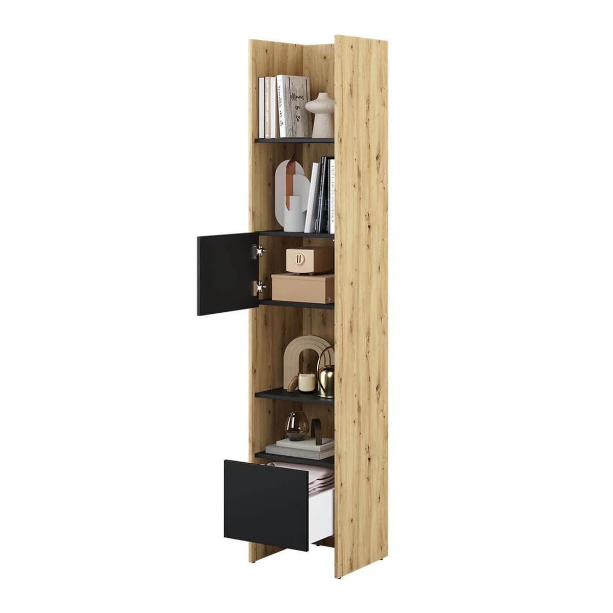 TU MESITA - Estante Moderno London color DunaNegro TU MESITA