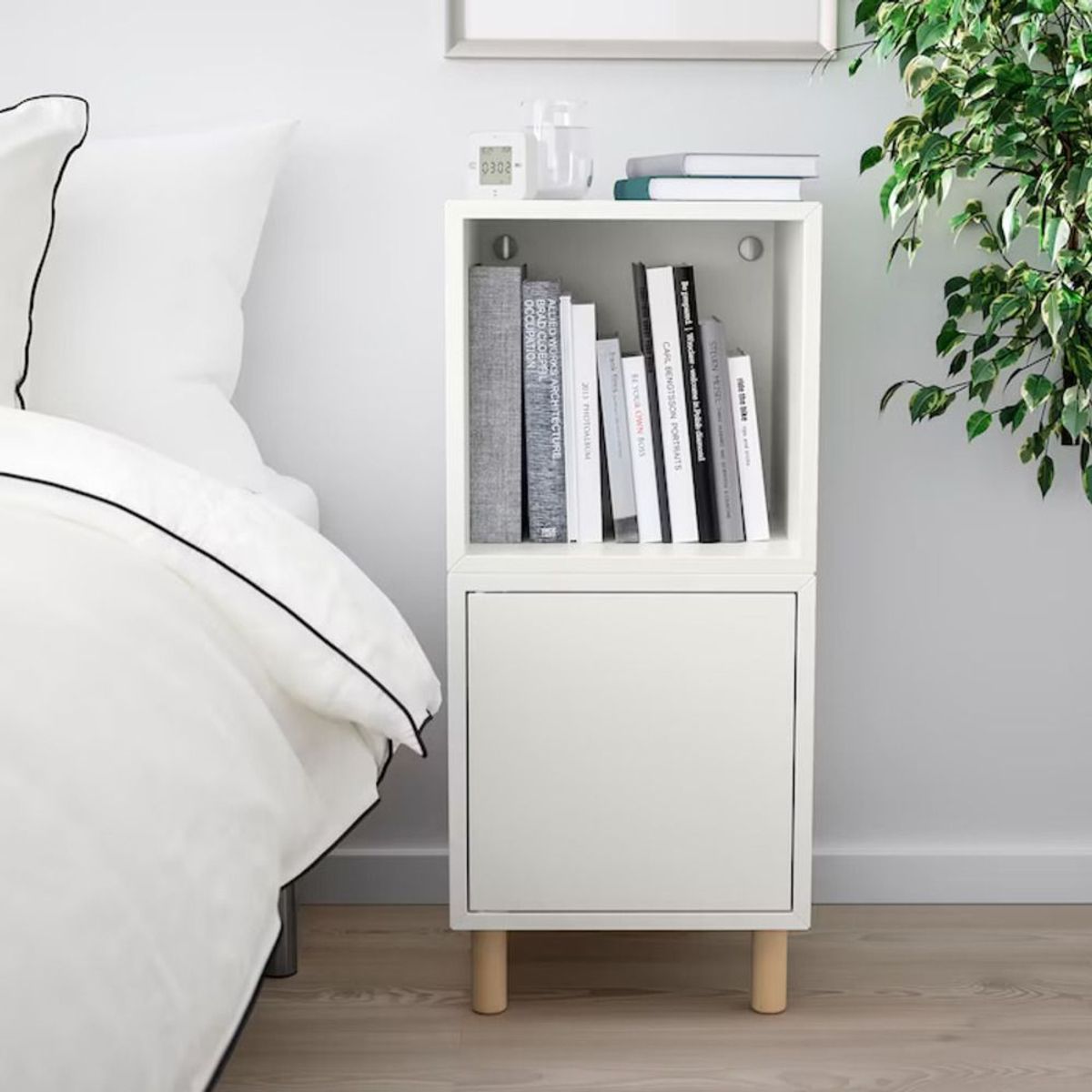 TU MESITA - Mini Estante Contemporáneo Vionet Blanco 70cm TU MESITA