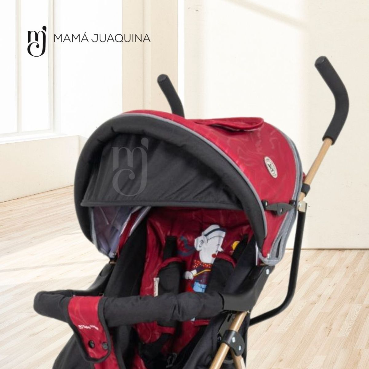 BABY HAPPY - Coche Bastón Deportivo «BABY TOONS» Edición Limitada Red