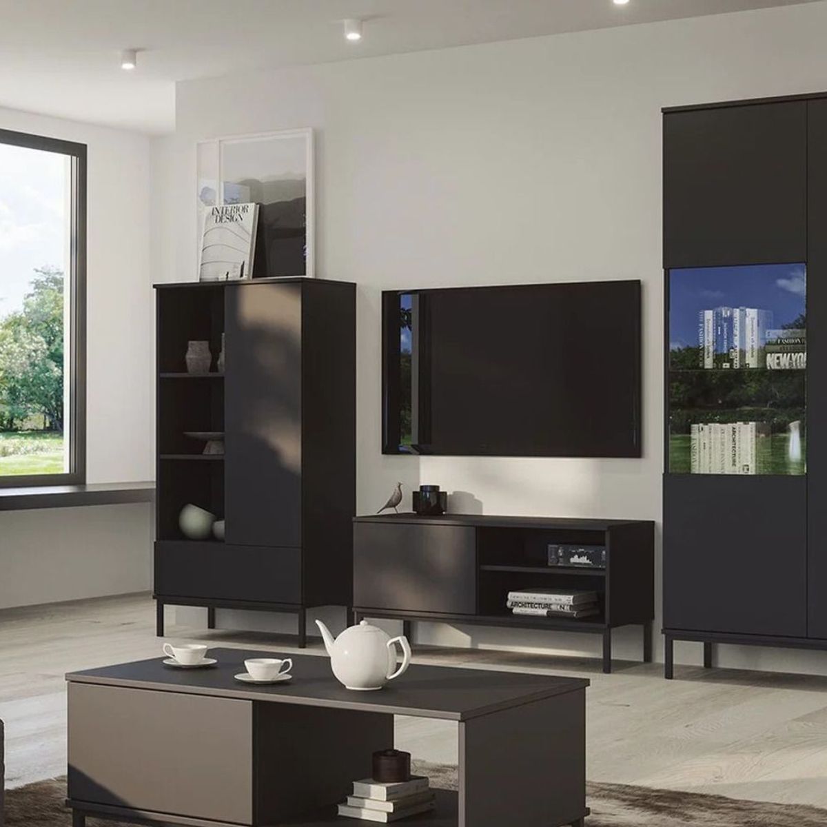 TU MESITA - Estante Completo Maxi color Negro TU MESITA