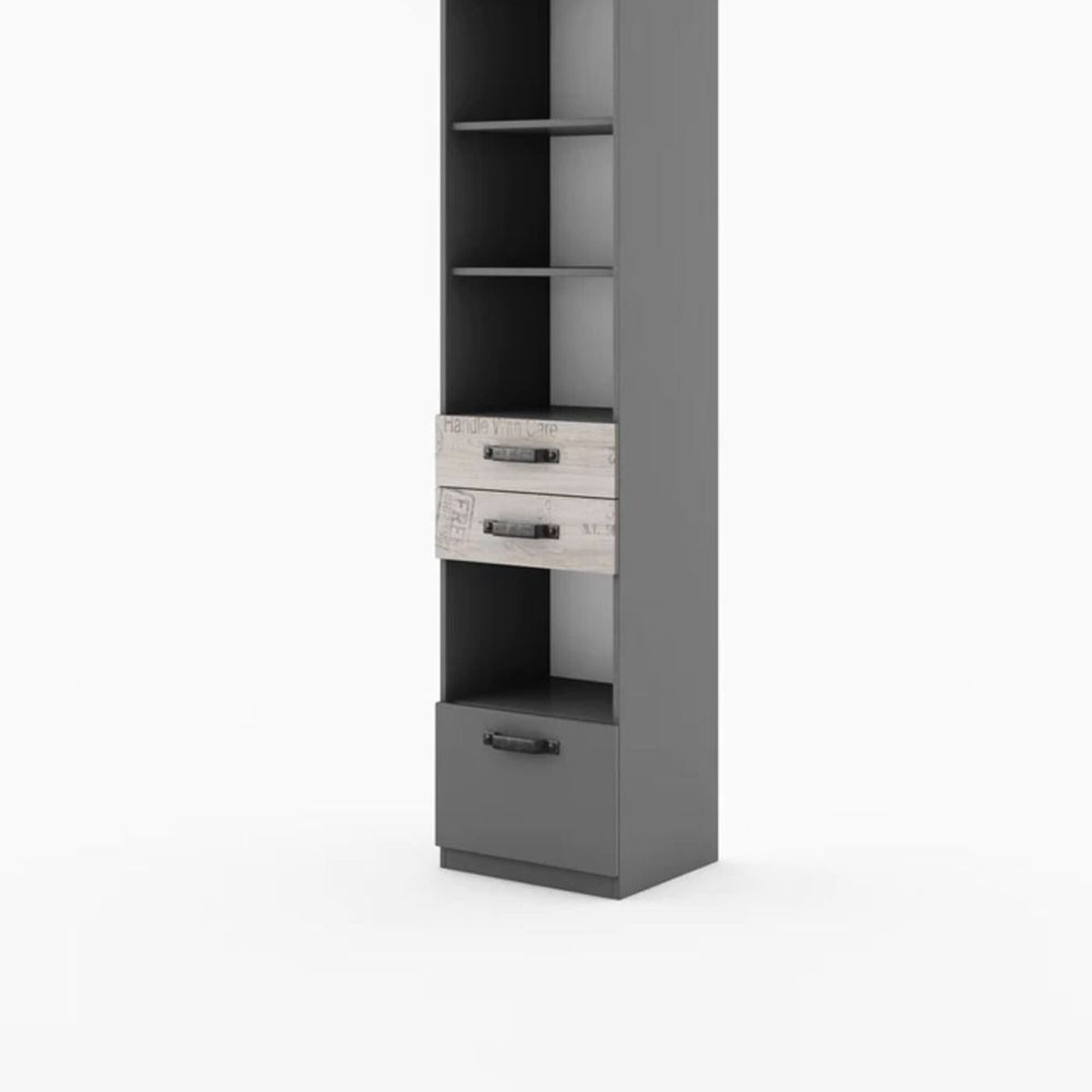 TU MESITA - Estanteria Vertical moderna VIrginia color GrisCeniza TU MESITA