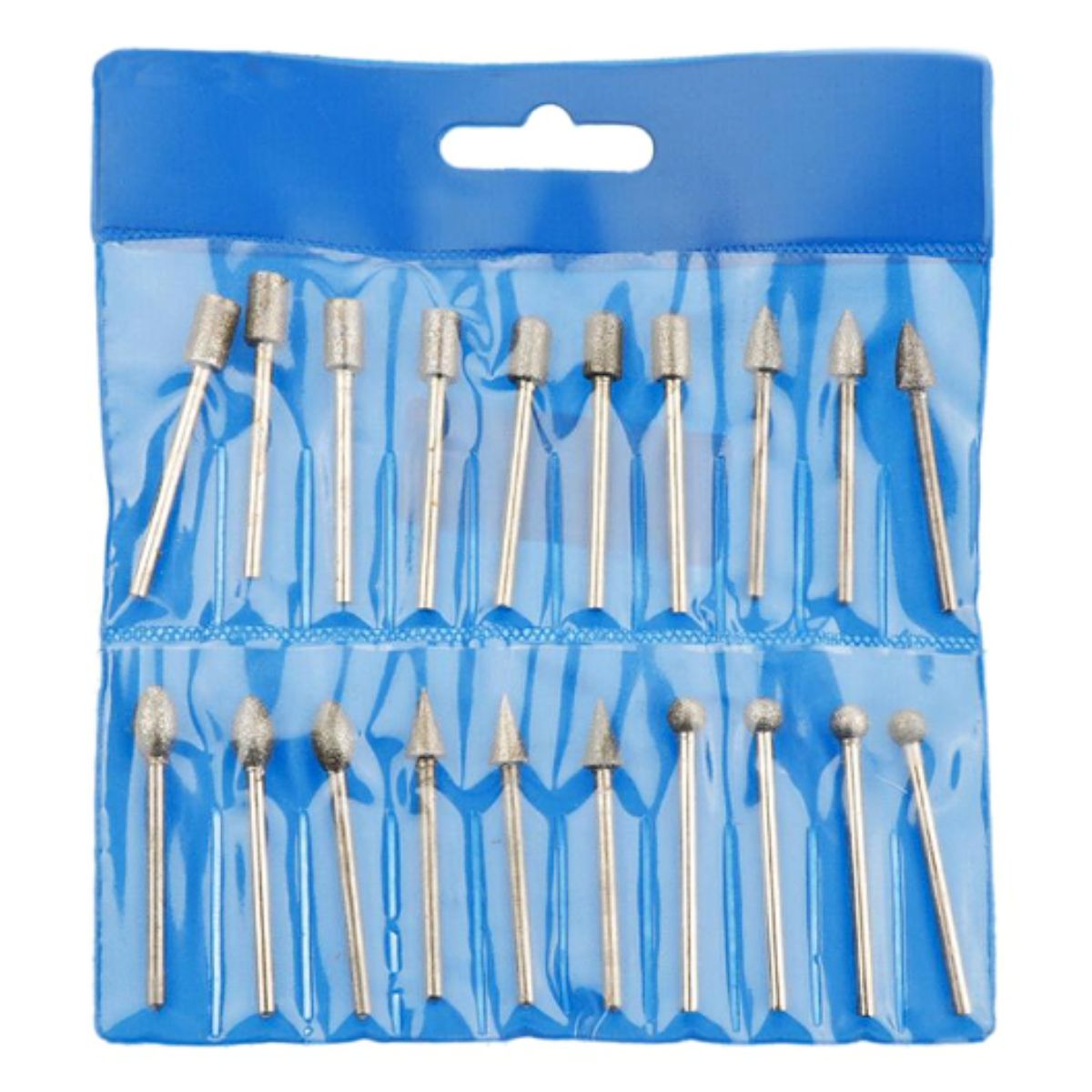 GENERICO - Set de 20 Fresas Diamantadas para Vidrio, Piedra, Madera