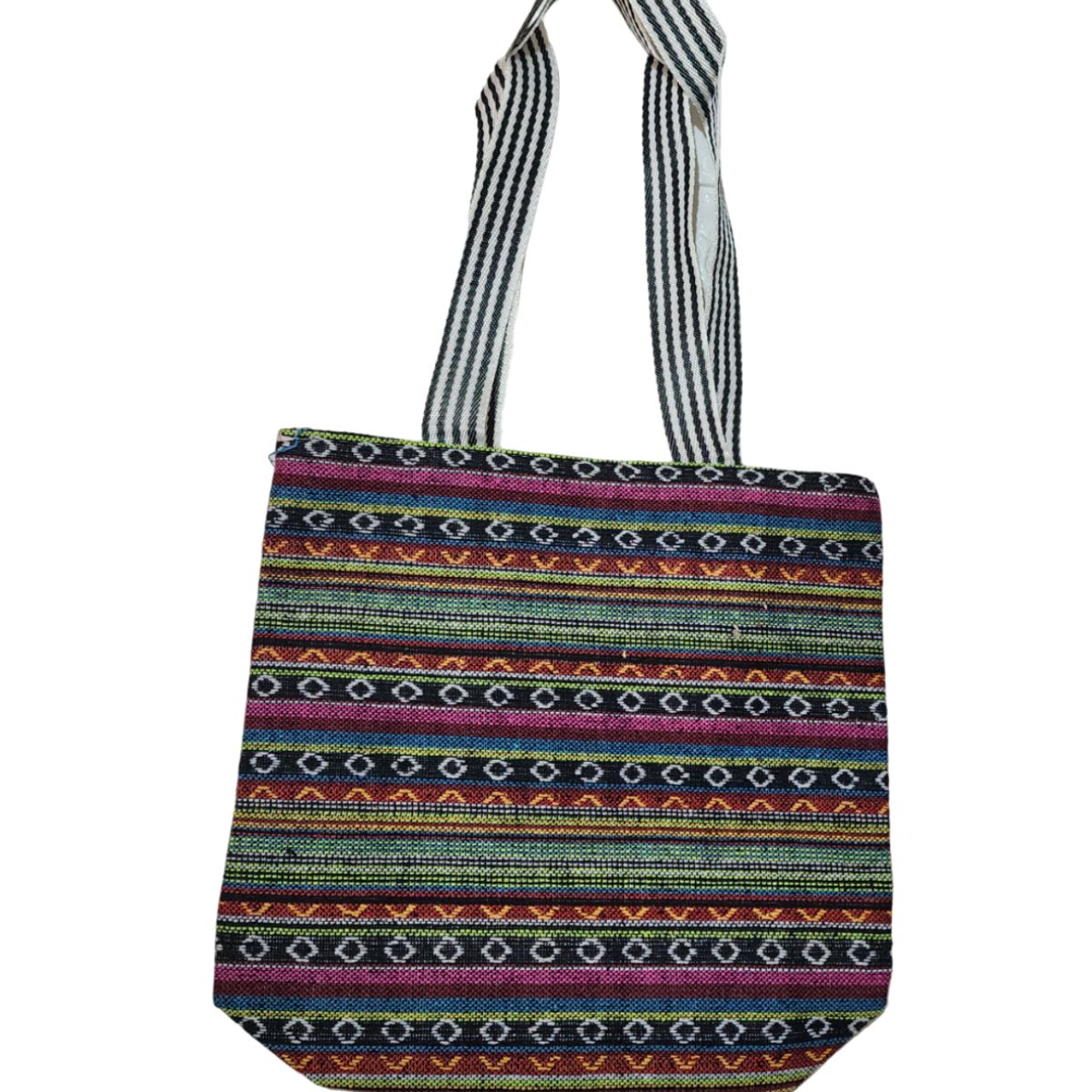 GENERICO - Bolso de 34x31x12 con cierre de poliéster tejido oscuro