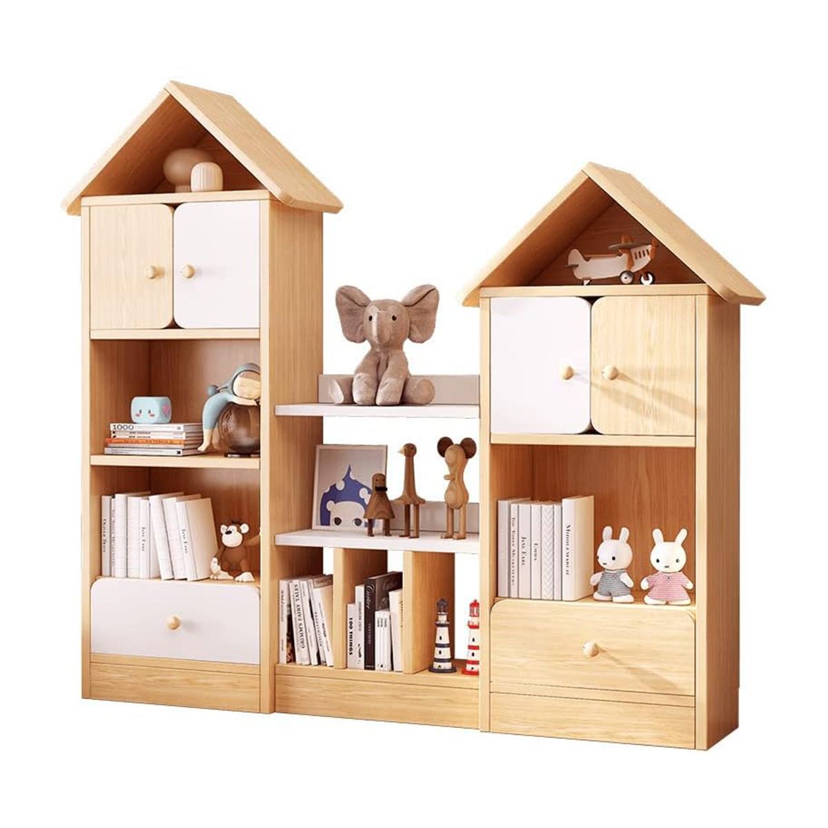 GENERICO - Librero Estante Infantil Armado Casa Selves - Gaudi