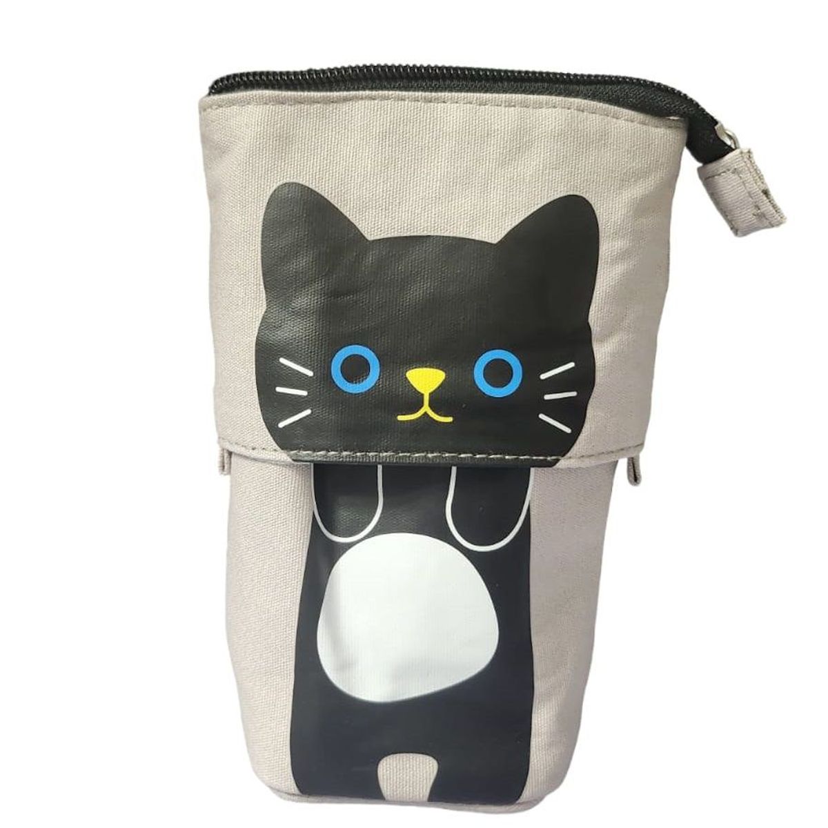 GENERICO - Cartuchera Retráctil Gatito Negro