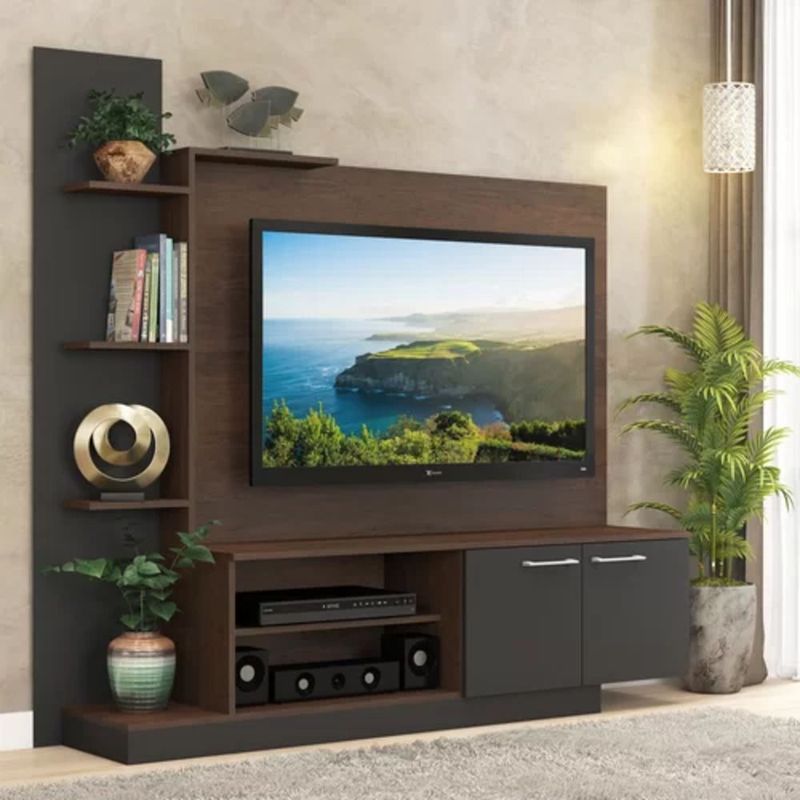 TU MESITA - Estante para TV Moderno Janeiro MarrónNegro TU MESITA