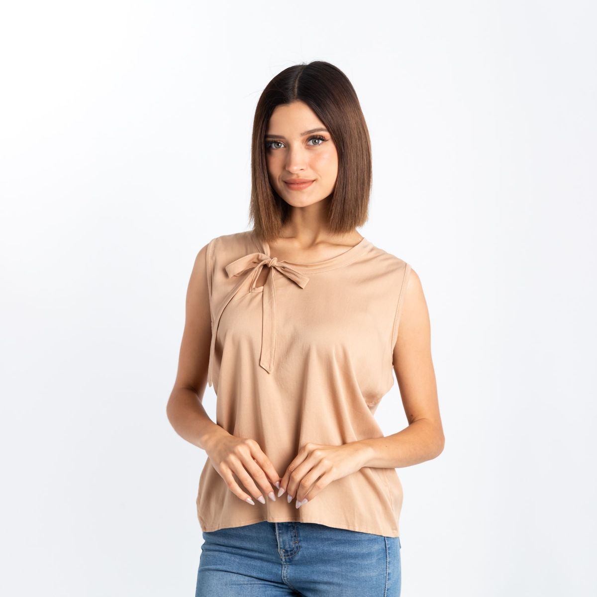 NEBULA - Blusa Layel - Nébula - Beige