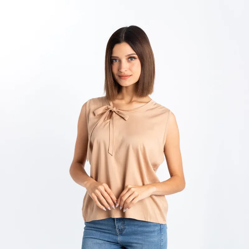 NEBULA - Blusa Layel - Nébula - Beige