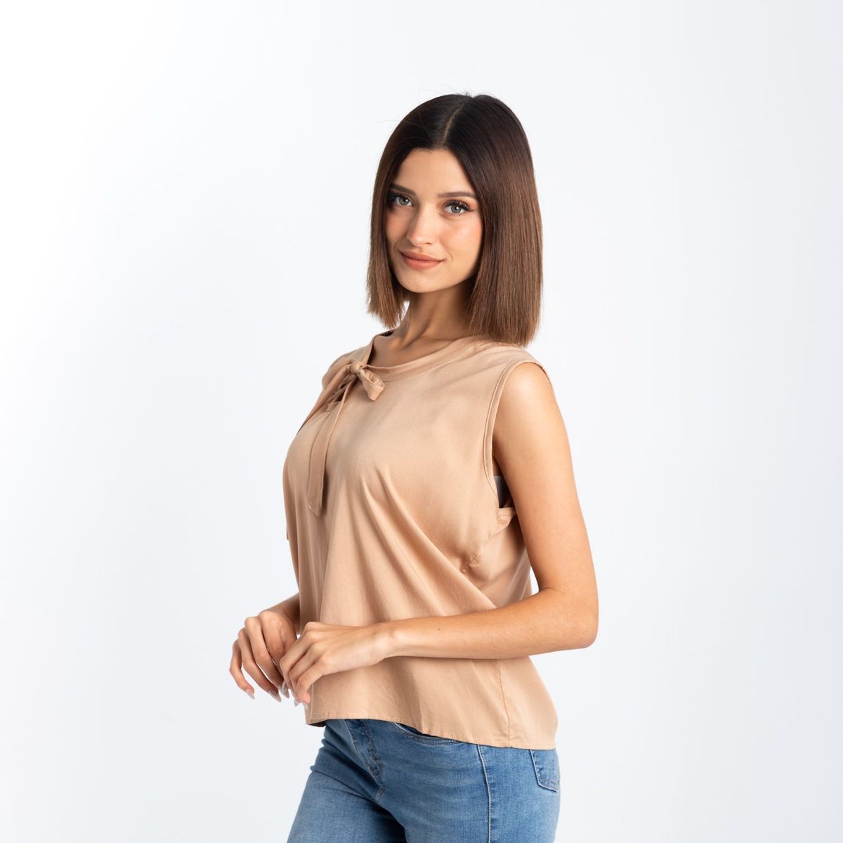 NEBULA - Blusa Layel - Nébula - Beige