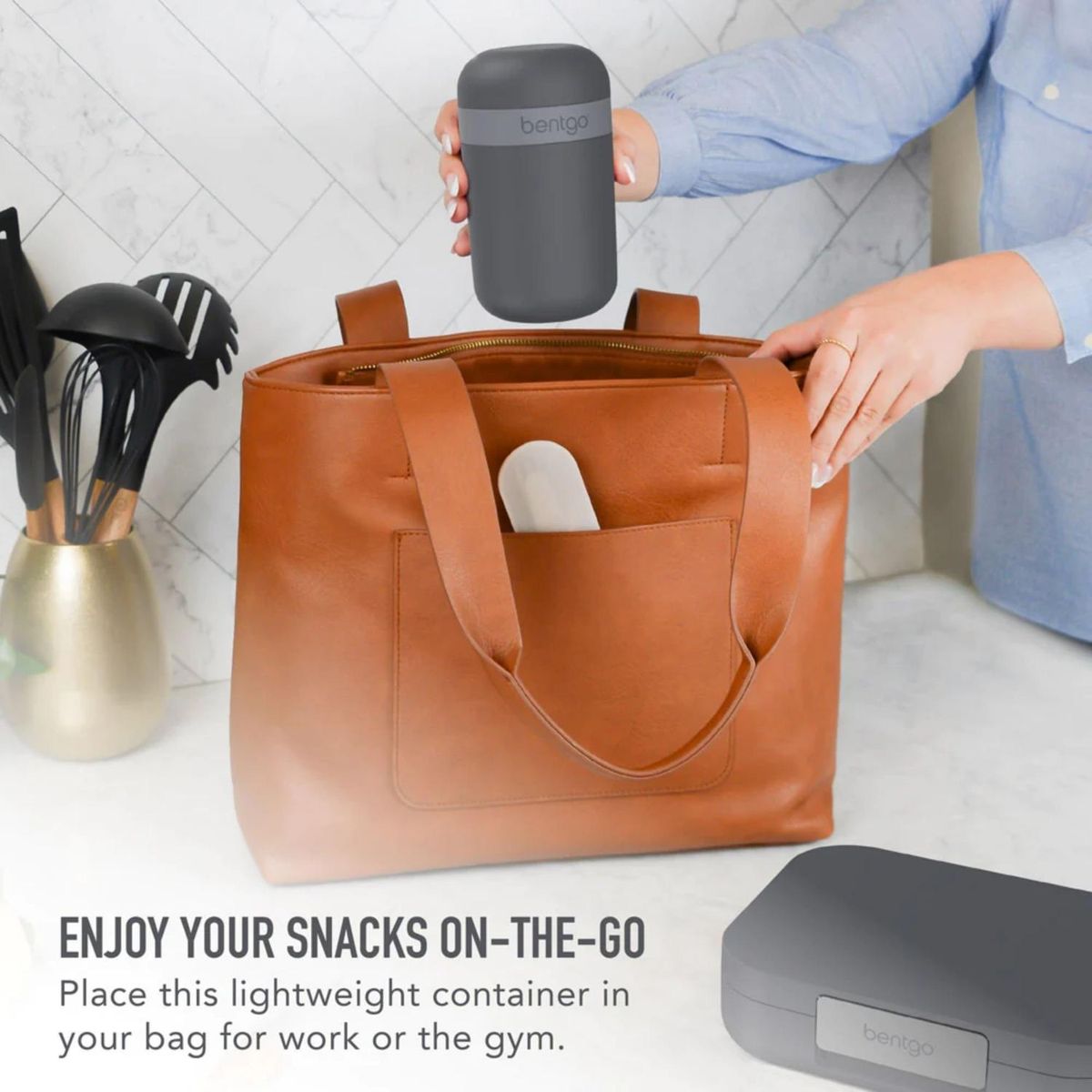 BENTGO - Snack Cup Bentgo - Gris Oscuro