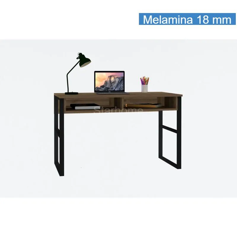 STARHOME - ESCRITORIO STARHOME ESTILO INDUSTRIAL NOVE MARRÓN