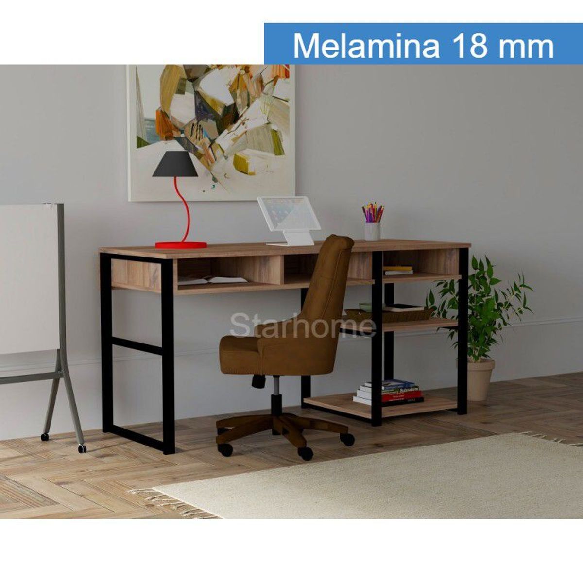 STARHOME - ESCRITORIO STARHOME ESTILO INDUSTRIAL TEMPO ROBLE