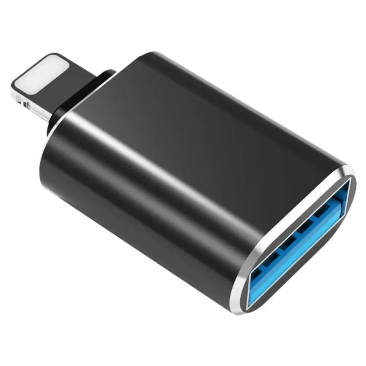 GENERICO - ADAPTADOR OTG USB 3.0 A LIGHTNING IPHONE TRANSFERENCIA DE DATOS