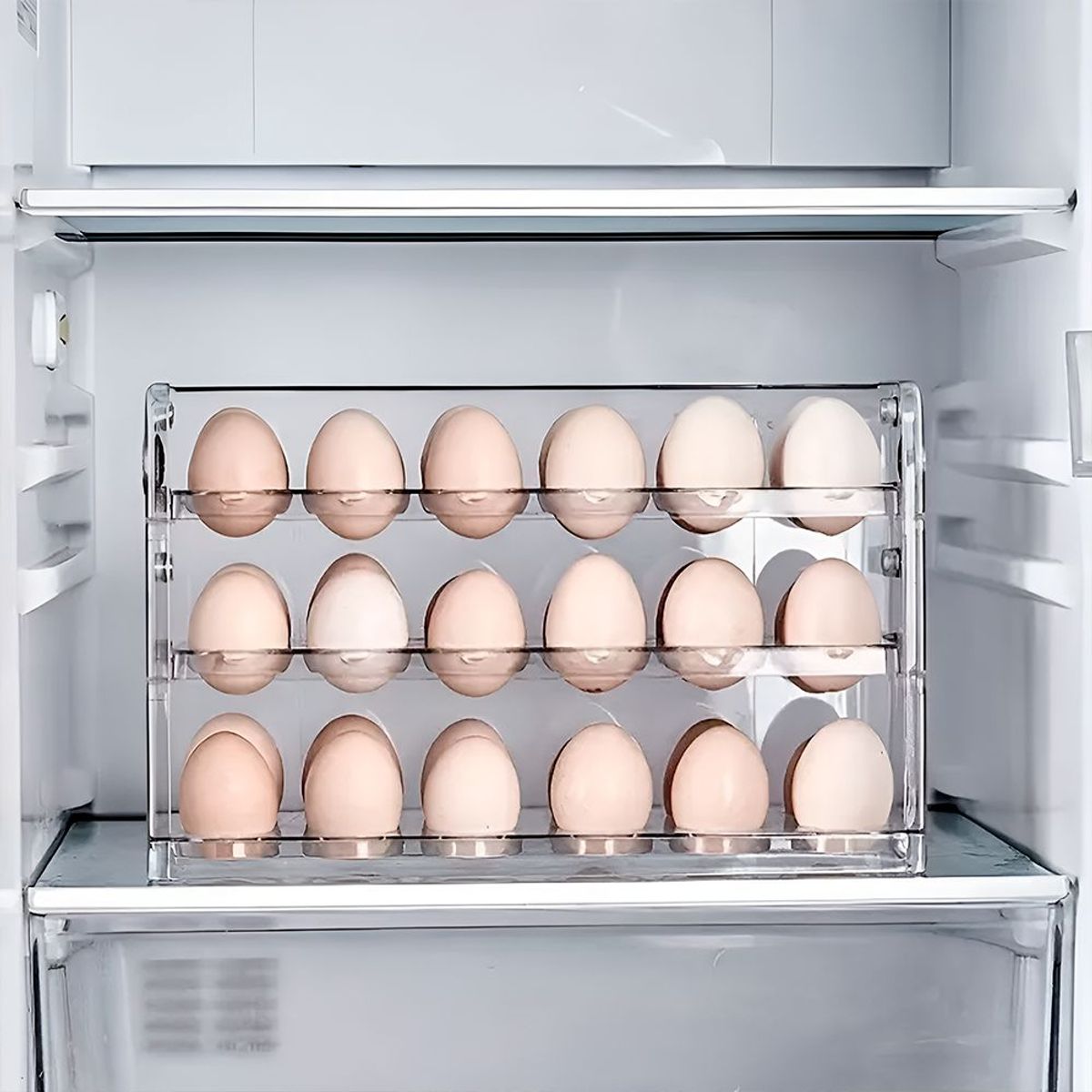 INSPIRA - Organizador de Huevos 3 Niveles 36 Compartimientos