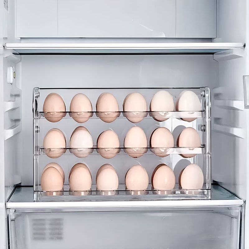 INSPIRA - Organizador de Huevos 3 Niveles 36 Compartimientos