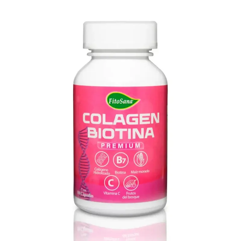 FITOSANA - Colágeno con Biotina Premium 100 Cápsulas