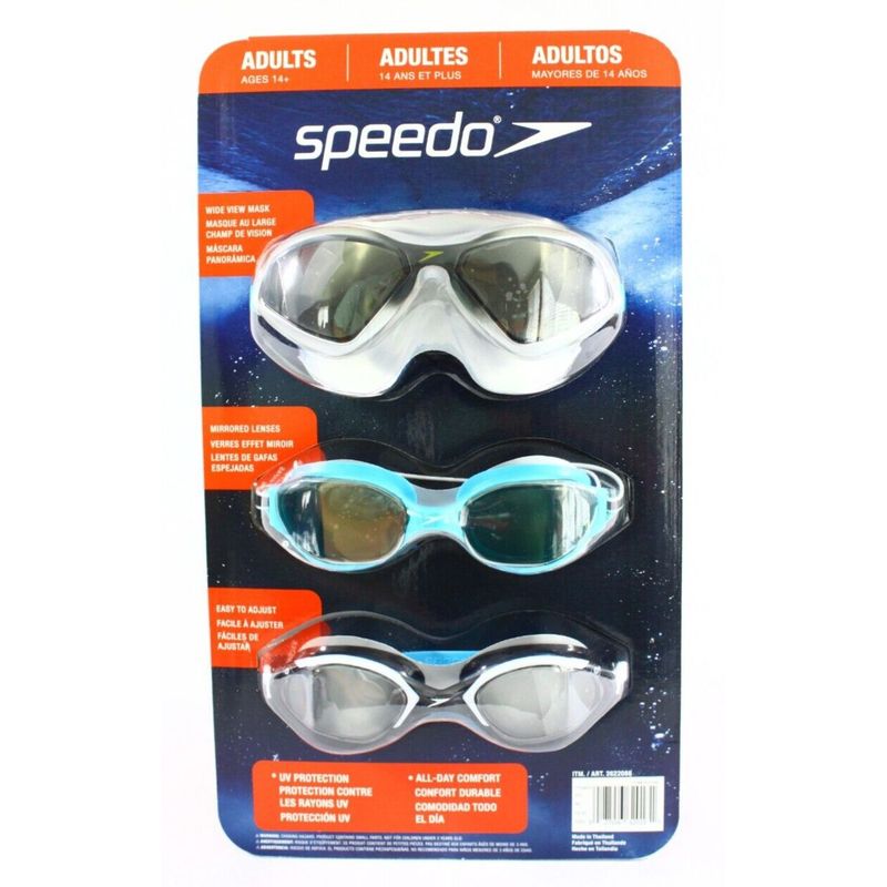 SPEEDO - Lentes de Natación Speedo Set de Goggles para Adultos