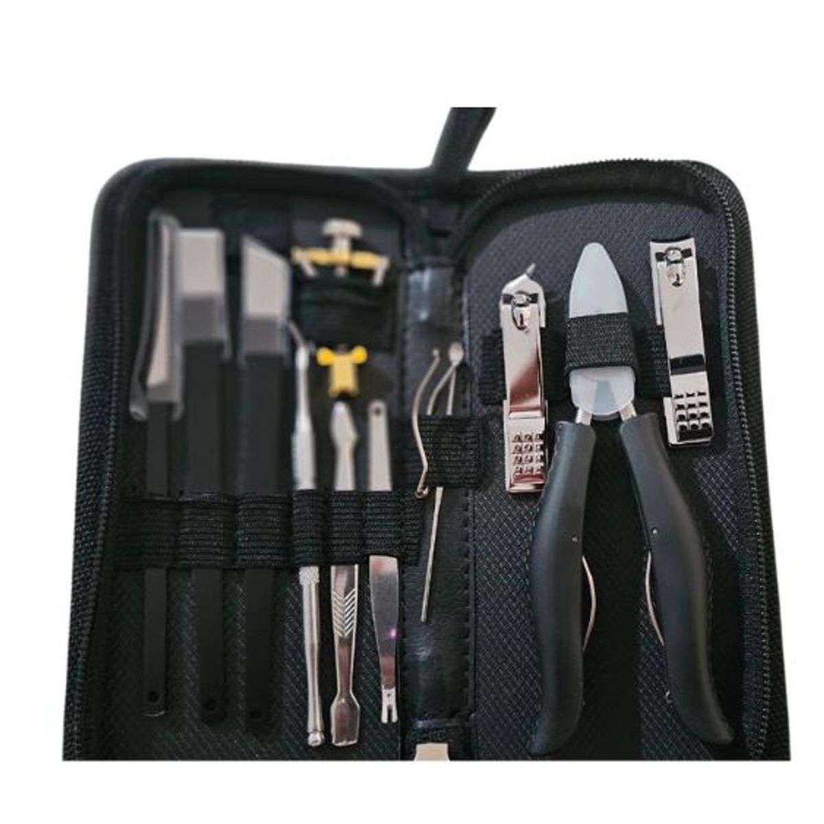 GENERICO - KIT DE MANICURA Y PEDICURA 12 PIEZAS DE FUNCION COMPLETA