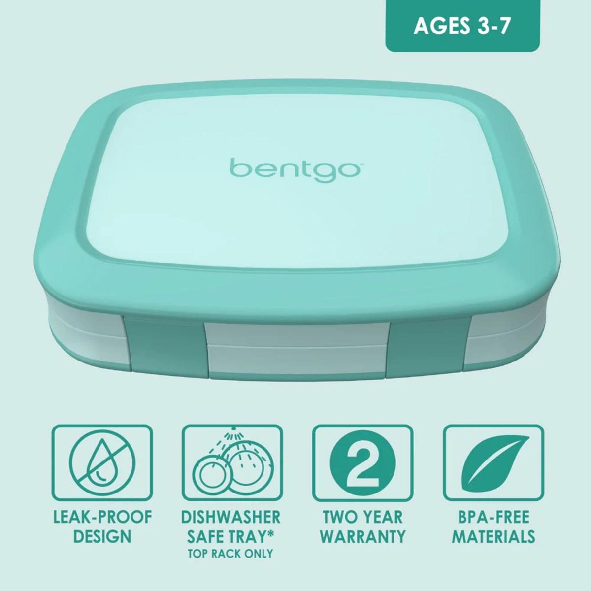BENTGO - Lonchera Bentgo Kids Lunch Box - Turquesa