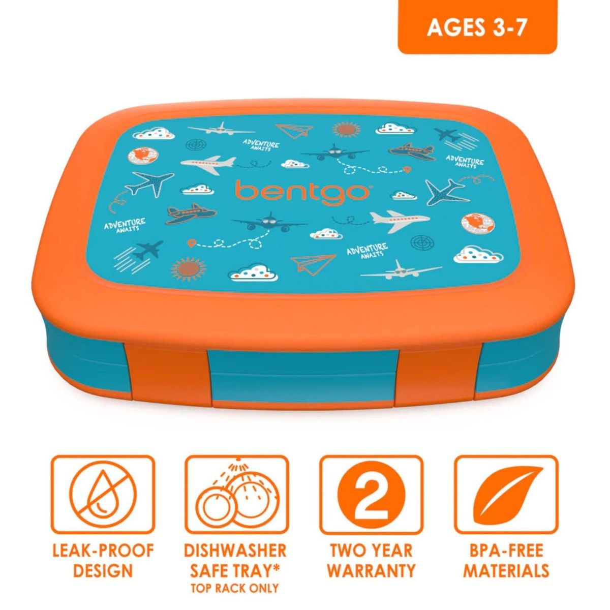 BENTGO - Lonchera Bentgo Kids Lunch Box - Aviones