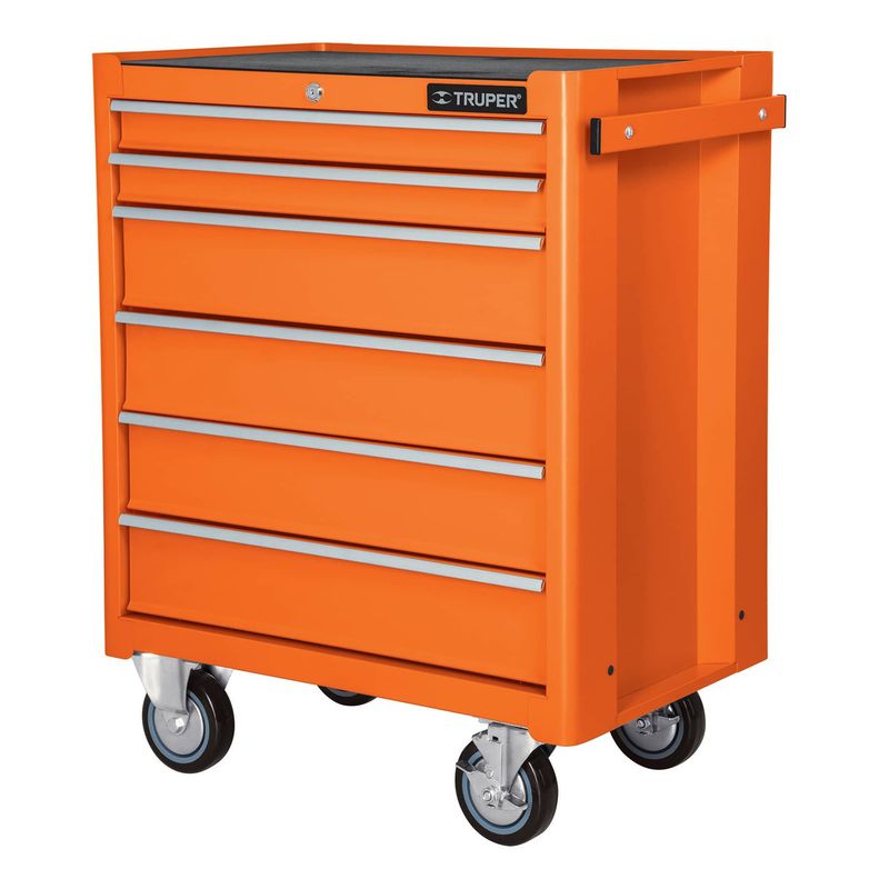 TRUPER - Gabinete metalico movil 6 cajones soporta 130 Kg truper