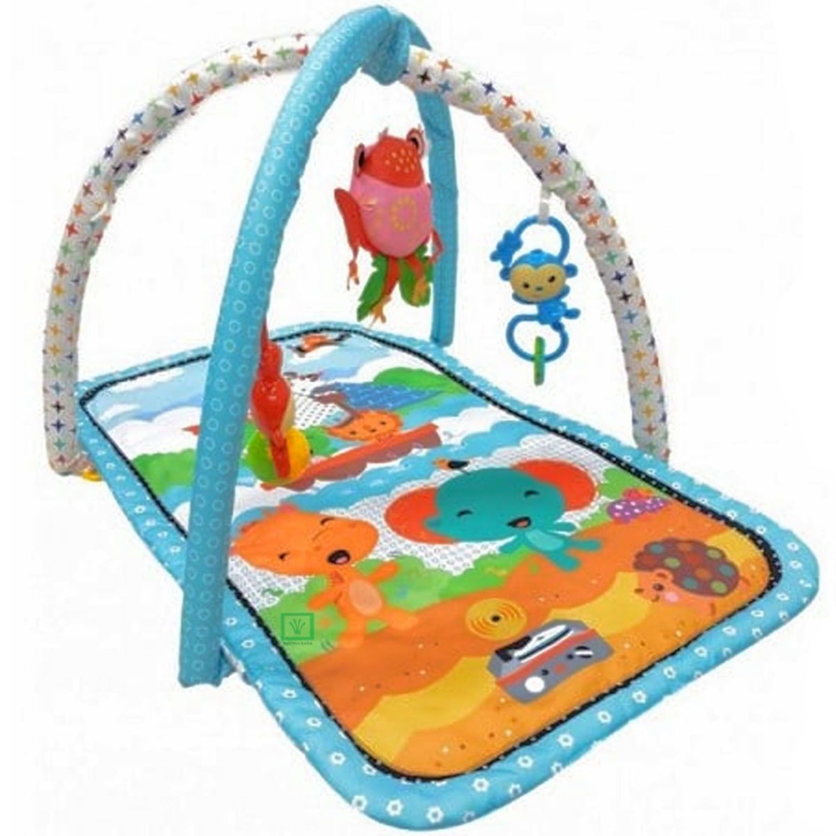 IDEAL - Gimnasio Ideal Para Bebe con Juguetes Elephant Celeste